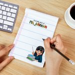 Bloc-notes personnalisé avec texte et 40/80 pages Appréciation de l'enseignant Cadeau de rentrée pour enseignants Éducateurs