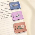 Personalisierter magnetischer Lesezeichen-Clip | mit Geburtsblume und Namen | Lesezubehör | Geburtstagsgeschenk für Buchliebhaber Bücherwürmer