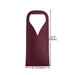 Personalised Mother of Pearl Effect Birth Flower PU Leather Wine Bag with Name and Handle Protective Wine Accessories Dinner Party Gift for Wine Lover