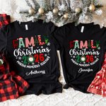 Personalised Family Christmas Making Memories Together T-shirt Sweatshirt Baby Onesie Christmas Gift for Mother Father Kids