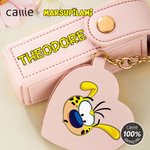 Cartone animato personalizzato Marsupilami Portachiavi con nome e specchio a forma di cuore Regalo di compleanno da damigella d'onore per donna | Callie × Marsupilami®