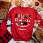 Personalised Family Christmas Making Memories Together T-shirt Sweatshirt Baby Onesie Christmas Gift for Mother Father Kids