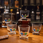Decantador de Whisky Personalizado con Cara y Caricatura de Personaje con Nombre y Texto Regalo de Cumpleaños para Hombres Amantes del Whisky