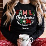 Personalised Family Christmas Making Memories Together T-shirt Sweatshirt Baby Onesie Christmas Gift for Mother Father Kids