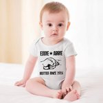 Personalisierte Faust Matching Set Shirt Besties seit Jahr Vater und Baby Vatertag Geschenk neue Papa Geschenk Baumwollhemd