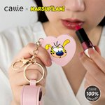 Cartone animato personalizzato Marsupilami Portachiavi con nome e specchio a forma di cuore Regalo di compleanno da damigella d'onore per donna | Callie × Marsupilami®