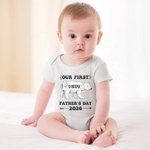 Set di orsi personalizzati Migliore abbinamento tra papà e bambino Camicia Il nostro primo regalo per la festa del papà per il nuovo papà Lui