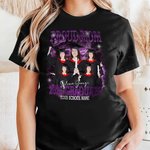 Personalised 2026 Graduate Proud Mom Dad T-shirt with Name and Photos Retro Bootleg Style Graduation Gift for Graduates