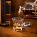Decantador de Whisky Personalizado con Cara y Caricatura de Personaje con Nombre y Texto Regalo de Cumpleaños para Hombres Amantes del Whisky