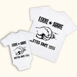 Personalisierte Faust Matching Set Shirt Besties seit Jahr Vater und Baby Vatertag Geschenk neue Papa Geschenk Baumwollhemd
