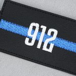 Personalised Thin Line Keychain with Embroidered Number Daily Use Memorial Gift for Police  Firefighter Paramedic Dispatcher