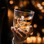 Gepersonaliseerd Vlinderdasje Mannen Portret Decanteerfles Whiskeyglas Houten Doos met Naam Vaderdag Verjaardag Verjaardagscadeau voor Man