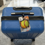 Personalised Ball Sports Travel Luggage Tag with Name and Number Travel Essentials Birthday Gift for Sport Lovers