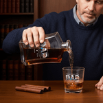 Personalised Family Photos Whiskey Decanter with 1-6 Names Father's Day Anniversary Gift for Dad