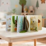 Personlig søt bjørn løve jordbær håndlaget filt barn stille bok med navn bursdag baby shower gave til barn