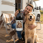 Personalised Photo Wine Label Stickers with Name and Date Anniversary Birthday Party Decor for Couples Sisters
