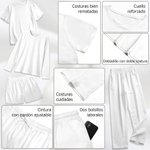Conjunto de pijama personalizado de poliéster con 1 a 4 fotos de caras y nombres regalo de cumpleaños para mujeres y amantes de mascotas
