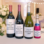 Personalised Photo Wine Label Stickers with Name and Date Anniversary Birthday Party Decor for Couples Sisters