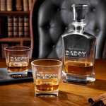 Personalised Family Photos Whiskey Decanter with 1-6 Names Father's Day Anniversary Gift for Dad