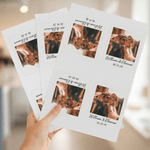 Personalised Photo Wine Label Stickers with Name and Date Anniversary Birthday Party Decor for Couples Sisters