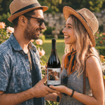Personalised Photo Wine Label Stickers with Name and Date Anniversary Birthday Party Decor for Couples Sisters