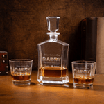 Personalised Family Photos Whiskey Decanter with 1-6 Names Father's Day Anniversary Gift for Dad