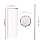 Personalized Cartoon Character Graffiti Style 20 oz Straight Skinny Tumbler Back to School Daily Gift for Kids Graffiti Lovers