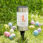 Linterna solar de jardín personalizada con nombre e inicial de conejito de huevo para uso diario Regalo de Pascua para la familia y los niños 1