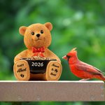 Comedero para pájaros personalizado de resina de oso con nombre y texto grabados Aborto espontáneo Bebé Regalo conmemorativo para padres