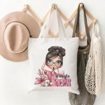 Huevo de Pascua de personaje de enfermera personalizado Bolsa grande con nombre y cargo Esenciales de viaje Cumpleaños Semana de la enfermera Regalo para personal médico