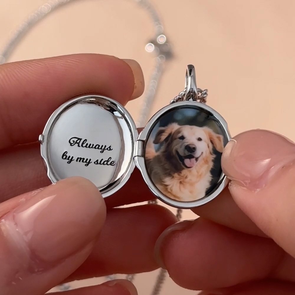 Collana personalizzata con foto di angelo e testo per la commemorazione Gioielli delicati Compleanno Giorno della Memoria Regalo per gli amici proprietari di animali domestici Famiglie 1