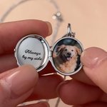 Personalized Angel Photo Necklace with Text for Memorial Dainty Jewellery Birthday Memorial Day Gift for Friends Pet Owners Families