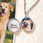 Personalized Angel Photo Necklace with Text for Memorial Dainty Jewellery Birthday Memorial Day Gift for Friends Pet Owners Families