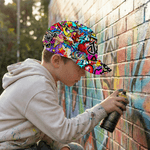 Gepersonaliseerde Graffiti stijl Baseball Cap met naam Dagelijks gebruik Verjaardagscadeau voor kinderen
