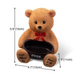 Comedero para pájaros personalizado de resina de oso con nombre y texto grabados Aborto espontáneo Bebé Regalo conmemorativo para padres