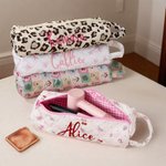 Personalised Large Capacity Hair Tools Storage Bag with Embroidered Name and Handle Travel Essentials Birthday Gift for Women Hairdressers