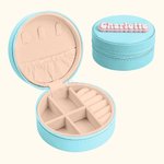 Personalised Macaron Jewellery Box with 3D Cream Style Name Travel Accessory Birthday Gift for Women Patissier Dessert Lovers
