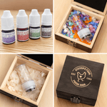 Sello personalizado multiestampado para huevos de Pascua con nombre y caja de madera Regalo de Pascua para familias Granjeros Criadores