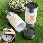 Linterna solar de jardín personalizada con nombre e inicial de conejito de huevo para uso diario Regalo de Pascua para la familia y los niños 8