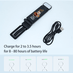 Personalized Butterfly Cartoon Character LED Rechargeable Book Light Clip with Name and Text Reading Accessory Birthday Gift for Bookworms