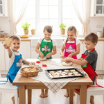 Personalized Cute Animal Adjustable Kid Apron Chef Hat Set with Pocket and Name for Cooking Birthday Gift for Boys Girls