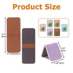 Personalized Birth Flower Bouquet Multicolour Magnetic PU Leather Bookmark Clip with Name Birthday Gift for Book Lovers