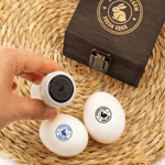 Sello personalizado multiestampado para huevos de Pascua con nombre y caja de madera Regalo de Pascua para familias Granjeros Criadores