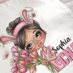 Huevo de Pascua de personaje de enfermera personalizado Bolsa grande con nombre y cargo Esenciales de viaje Cumpleaños Semana de la enfermera Regalo para personal médico