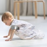 Sac de couchage sans manches à fermeture éclair pour bébé avec initiale et nom Cadeau de douche d'anniversaire pour nouveau-né