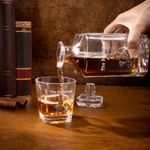 Spersonalizowana karafka do whisky z imieniem i nazwiskiem dla miłośnika whisky z postacią 1-4 psów z serii The Dogfather