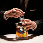 Personalized Tennis Cartoon Character Whiskey Decanter with Engraved Name Birthday Anniversary Gift for Men Tennis Players