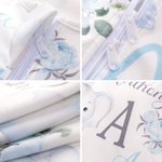 Sac de couchage sans manches à fermeture éclair pour bébé avec initiale et nom Cadeau de douche d'anniversaire pour nouveau-né
