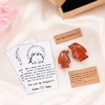Personalised You Are My Penguin Design Red Penguin Pebble with Card Velvet Bag and Gift Box Birthday Anniversary Gift for Couples