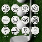 Personalized Stainless Steel Monogram Magnetic Divot Repair Tool Ball Marker Set Hat Clip with Case Father’s Day Birthday Gift for Golf Lover